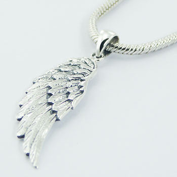 Beautiful Eagle Wing Silver Pendant Great Detail