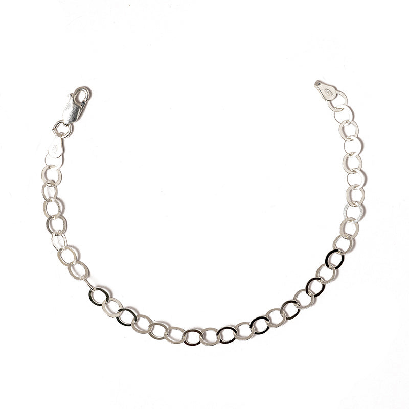 Italian Sterling Silver Circle Bracelet