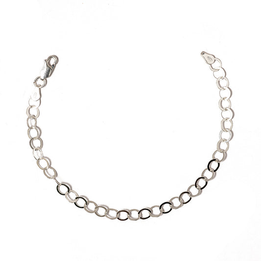 Italian Sterling Silver Circle Bracelet