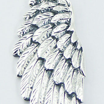 Beautiful Eagle Wing Silver Pendant Great Detail