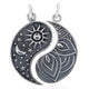 925 Sterling Silver Matching Couple Friendship Yin Yang Pendant