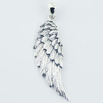 Beautiful Eagle Wing Silver Pendant Great Detail