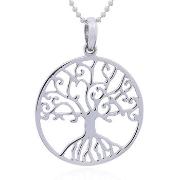 Planet Silver Ajoure Pendant Shimmering Tree of Life